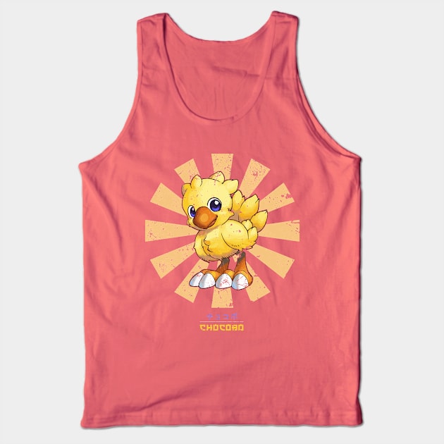 Chocobo Retro Japanese Final Fantasy Tank Top by Nova5